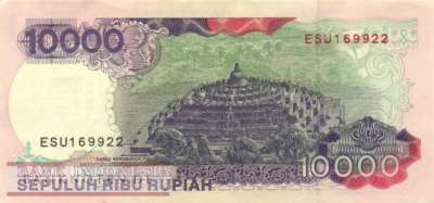 Indonesia - 10.000  Rupiah (#131d_XF)