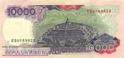 Indonesien - 10.000  Rupiah (#131d_XF)