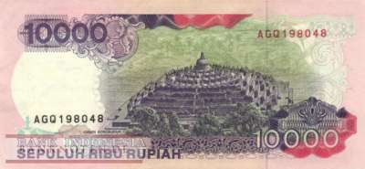Indonesia - 10.000  Rupiah (#131f_UNC)