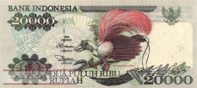 Indonesia - 20.000  Rupiah (#135b_XF)