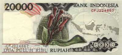 Indonesia - 20.000  Rupiah (#135c_UNC)