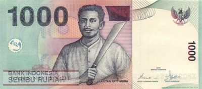 Indonesien - 1.000  Rupiah - Ersatzbanknote (#141dR_UNC)