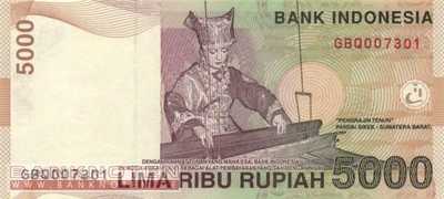 Indonesien - 5.000  Rupiah (#142a_UNC)