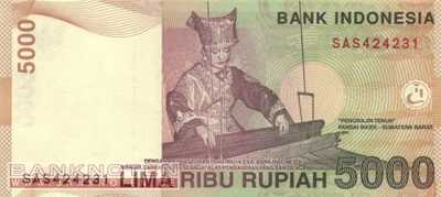 Indonesia - 5.000  Rupiah (#142i_UNC)