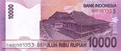 Indonesia - 10.000  Rupiah - Replacement (#143cR_UNC)