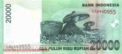 Indonesia - 20.000  Rupiah (#144b_UNC)