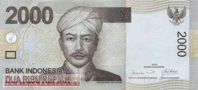 Indonesia - 2.000  Rupiah (#148a_UNC)