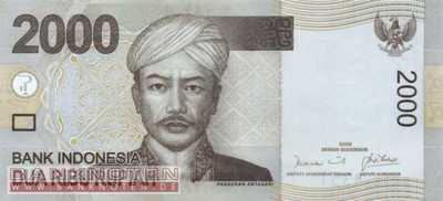 Indonesien - 2.000  Rupiah (#148a_UNC)