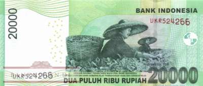 Indonesia - 20.000  Rupiah (#151f-2_UNC)