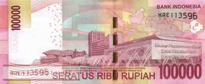 Indonesien - 100.000  Rupiah - Ersatzbanknote (#153AaR_UNC)