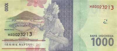 Indonesien - 1.000  Rupiah - Ersatzbanknote (#154aR_UNC)