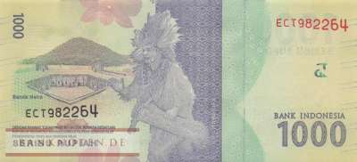 Indonesia - 1.000  Rupiah (#154e_UNC)