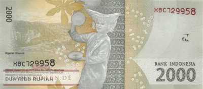 Indonesien - 2.000  Rupiah (#155bR_UNC)