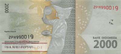 Indonesia - 2.000  Rupiah (#155f_UNC)