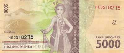 Indonesien - 5.000  Rupiah (#156c-U1_UNC)