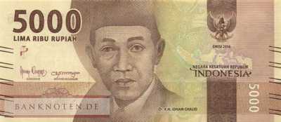 Indonesien - 5.000  Rupiah (#156e_UNC)