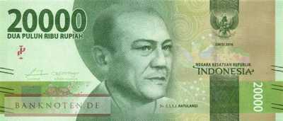 Indonesia - 20.000  Rupiah (#158a_UNC)