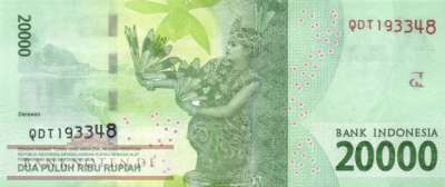Indonesien - 20.000  Rupiah (#158e_UNC)