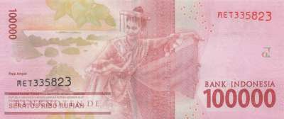 Indonesien - 100.000  Rupiah (#160c-U2_UNC)