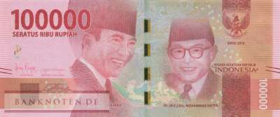 Indonesien - 100.000  Rupiah (#160c-U2_UNC)