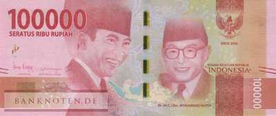 Indonesia - 100.000  Rupiah (#160d_UNC)