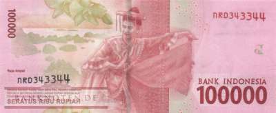 Indonesia - 100.000  Rupiah (#160g_UNC)
