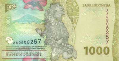 Indonesia - 1.000  Rupiah (#162a_UNC)
