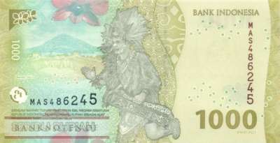 Indonesien - 1.000  Rupiah (#162b_UNC)