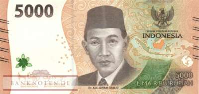 Indonesia - 5.000  Rupiah (#164b_UNC)