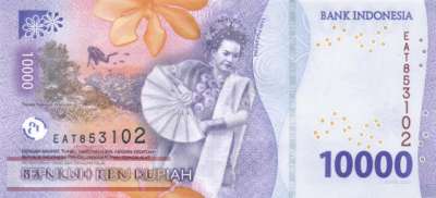 Indonesia - 10.000  Rupiah (#165a_UNC)