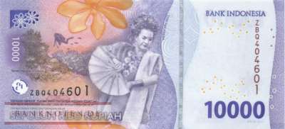 Indonesien - 10.000  Rupiah (#165b_UNC)