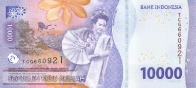 Indonesien - 10.000  Rupiah (#165c_UNC)