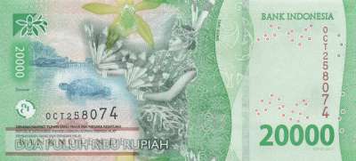 Indonesien - 20.000  Rupiah (#166d_UNC)