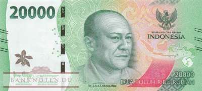 Indonesien - 20.000  Rupiah (#166d_UNC)