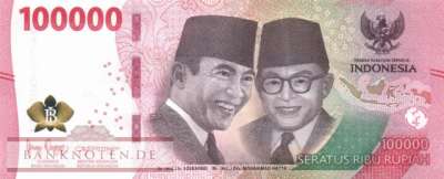 Indonesia - 100.000  Rupiah (#168a_UNC)