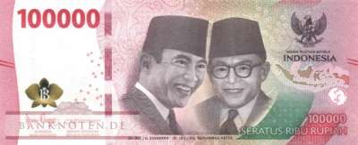 Indonesia - 100.000  Rupiah (#168b_UNC)