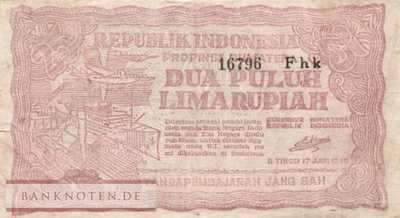 Indonesia - 25  Rupiah (#S191a_F)