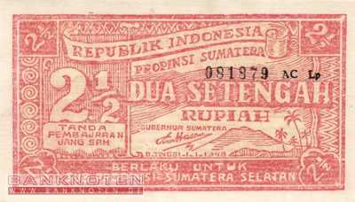Indonesia - 2 1/2  Rupiah (#S202_AU)