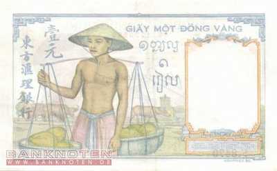 Indochina - 1  Piastre (#054c_XF)
