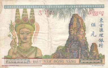 Indochina - 5  Piastres (#055c_VF)