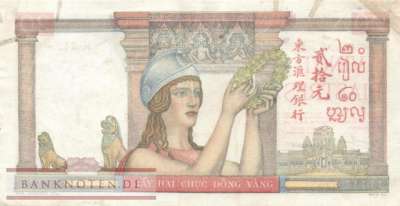 Indochina - 20  Piastres (#081a_VG)