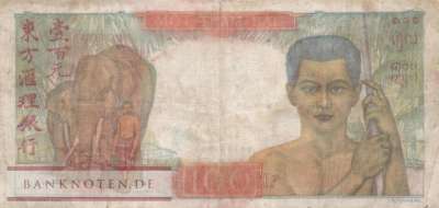 Indochina - 100  Piastres (#082b_VG)