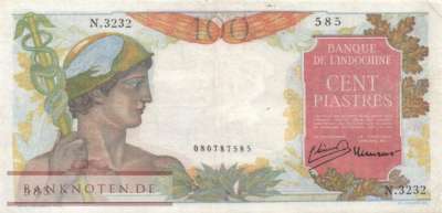 Indochina - 100  Piastres (#082b_VF)