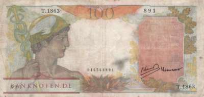 Indochina - 100  Piastres (#082b_VG)