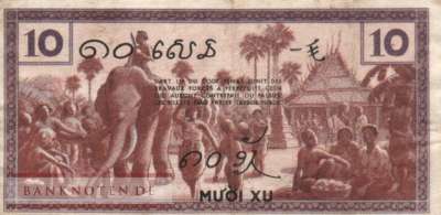 Indochina - 10  Cents (#085d_F)