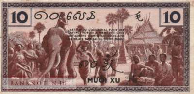 Indochina - 10 Cents (#085d_VF)