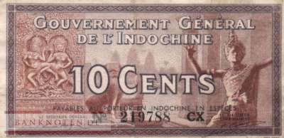 Indochina - 10  Cents (#085d_F)