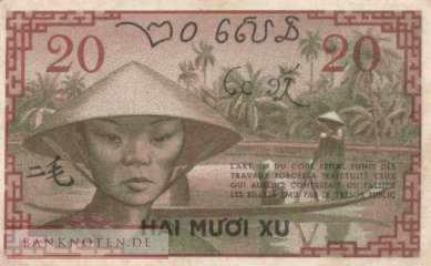 Indochina - 20  Cents (#086c_XF)