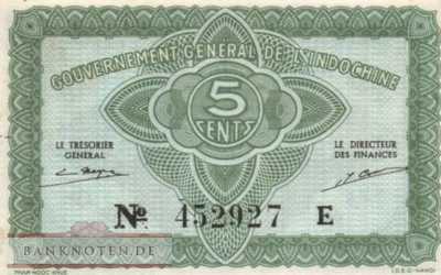 Indochina - 5  Cents (#088a-1_AU)