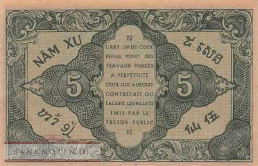 Indochina - 5  Cents (#088b_UNC)